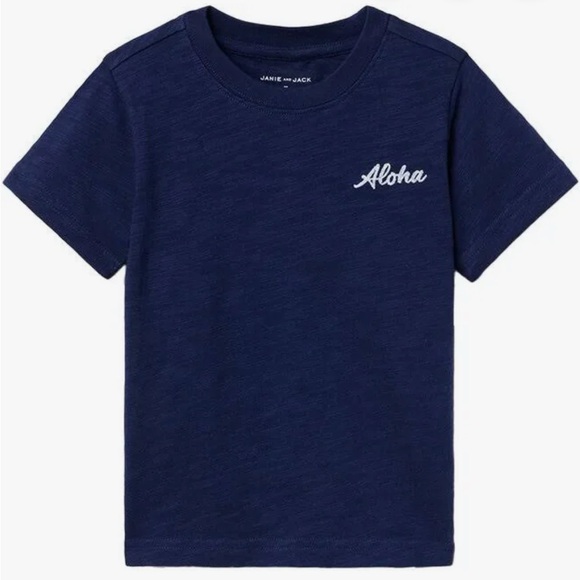 Janie and Jack Other - NWT- Janie and Jack Navy Blue Aloha Tee
